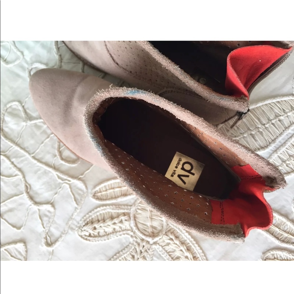Anthropologie Dolce Vita 6 suede leather booties shoes boots - Picture 4 of 8
